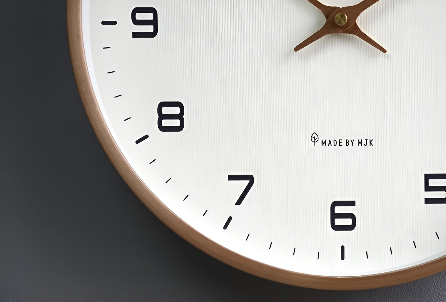 Nora Modern Wall Clock | Minimalist Wood Frame, Silent Quartz 7