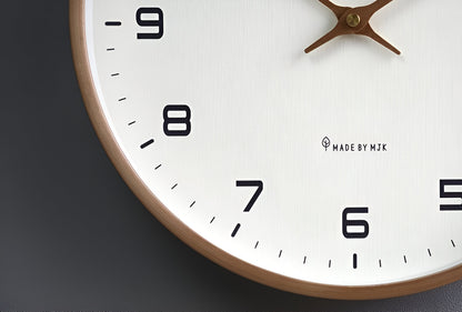 Nora Modern Wall Clock | Minimalist Wood Frame, Silent Quartz 7