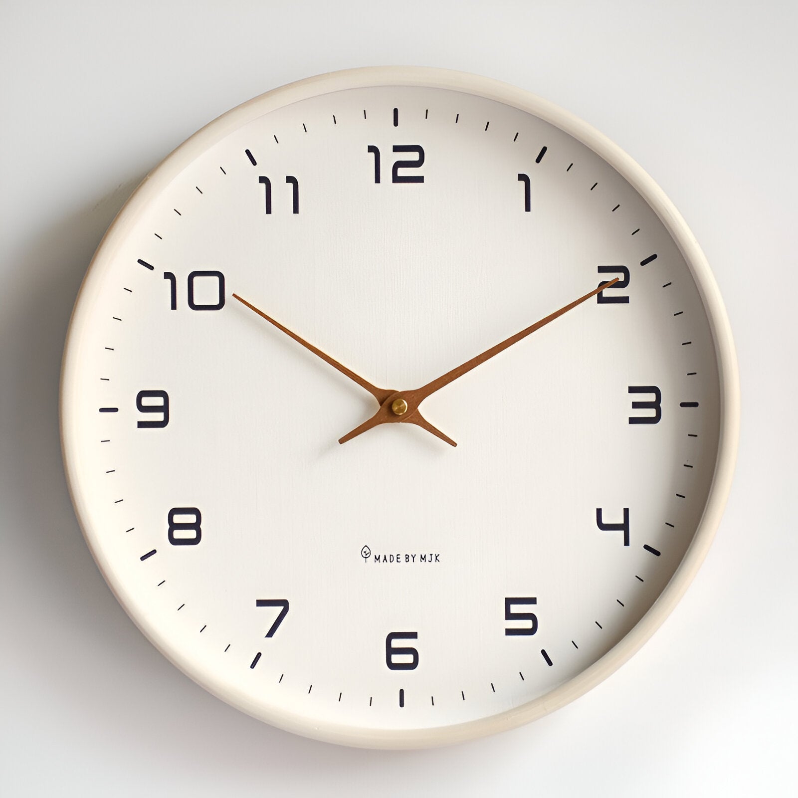 Nora Modern Wall Clock | Minimalist Wood Frame, Silent Quartz 8
