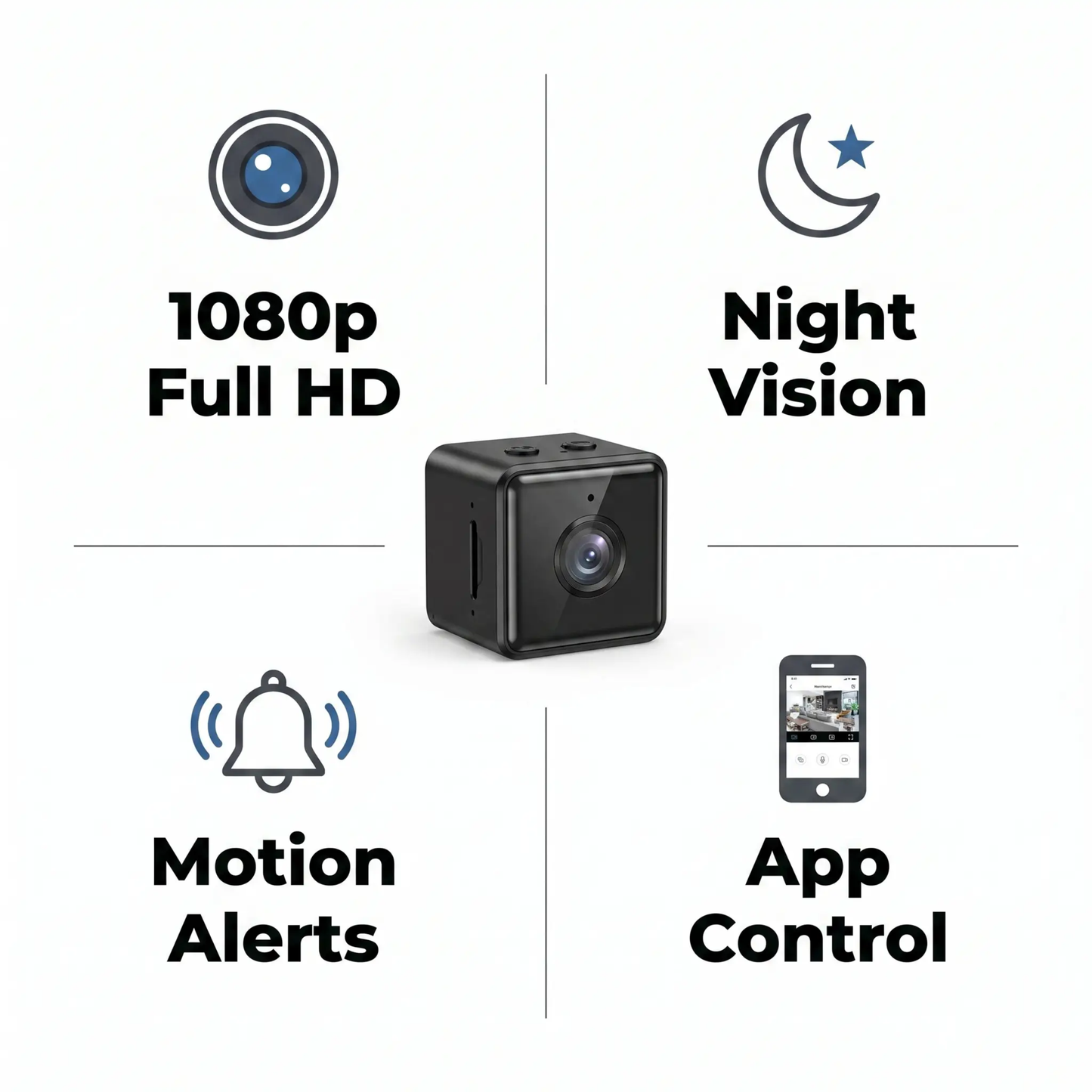 OptiCube - 1080p Wireless Home Security Camera