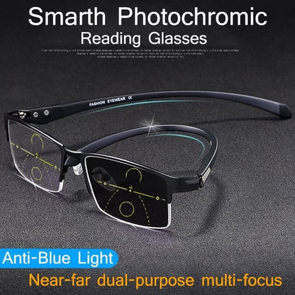 OptiShift - Semi-Rimless Rectangular Reading Glasses