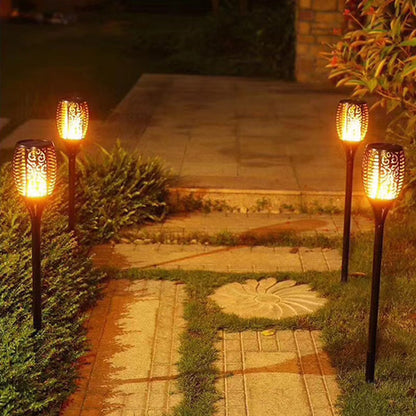 Orion Solar Torch Lights | Flickering Flame Effect, Weather Resistant, Solar-Powered 1