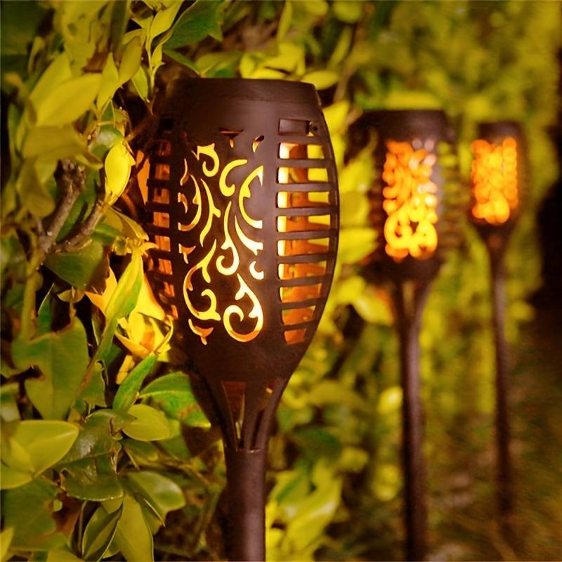 Orion Solar Torch Lights | Flickering Flame Effect, Weather Resistant, Solar-Powered 5