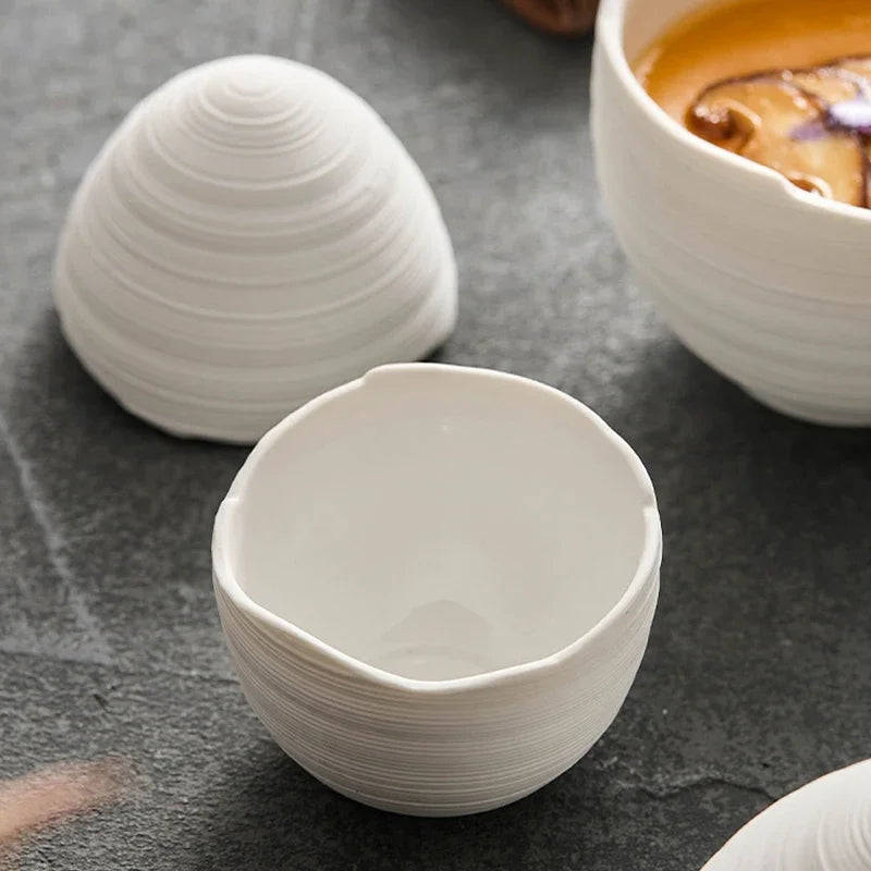 Ovolis - Textured Lidded Serving Bowl