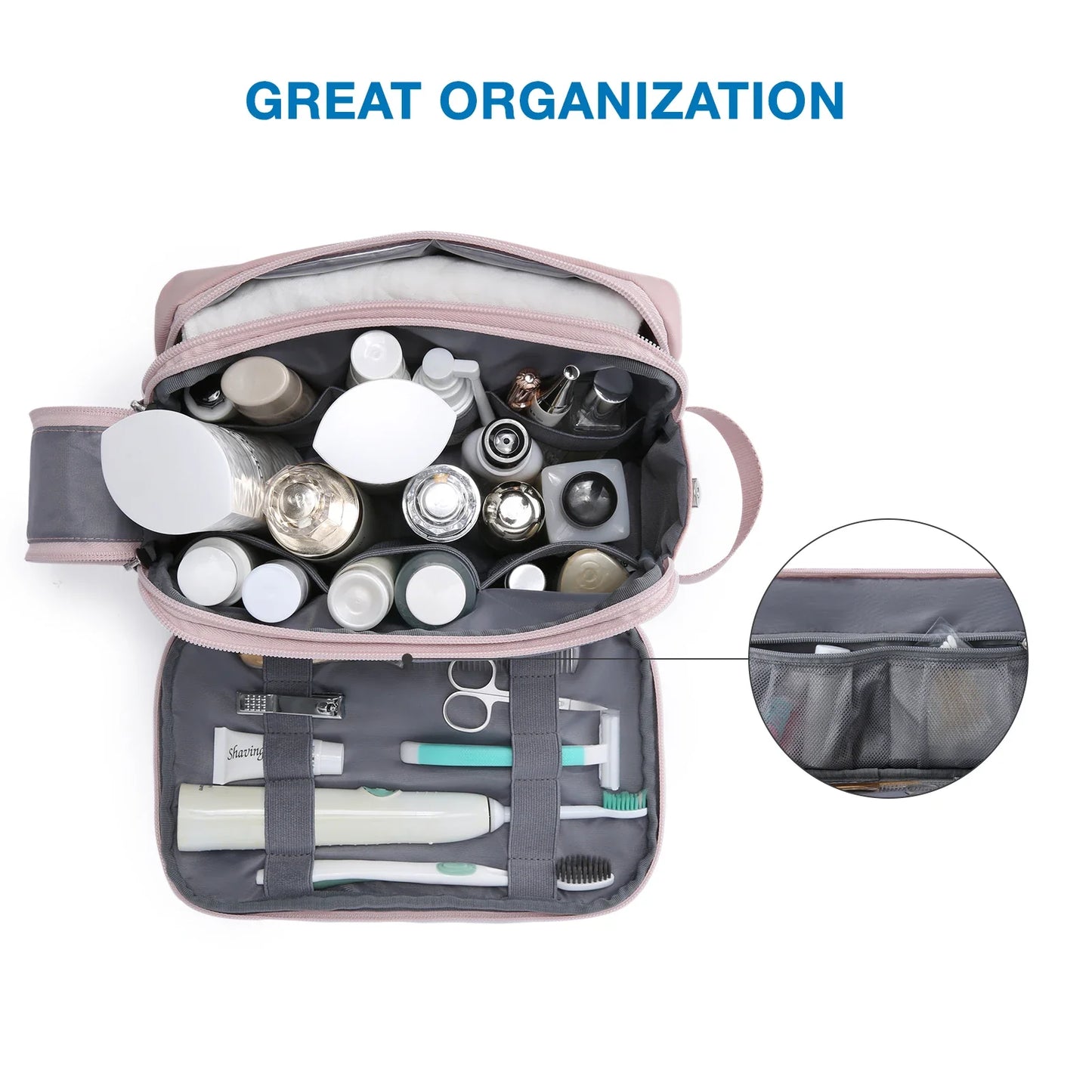 Packara - Multi-Compartment Travel Toiletry Bag