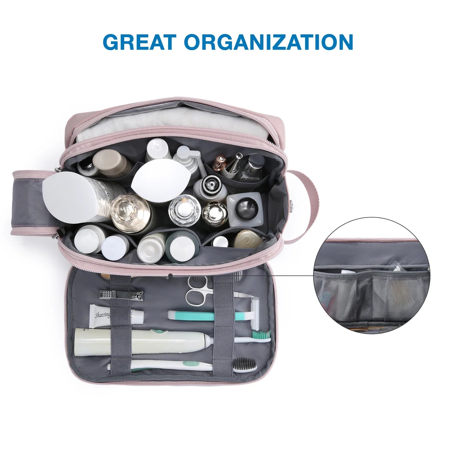 Packara - Multi-Compartment Travel Toiletry Bag