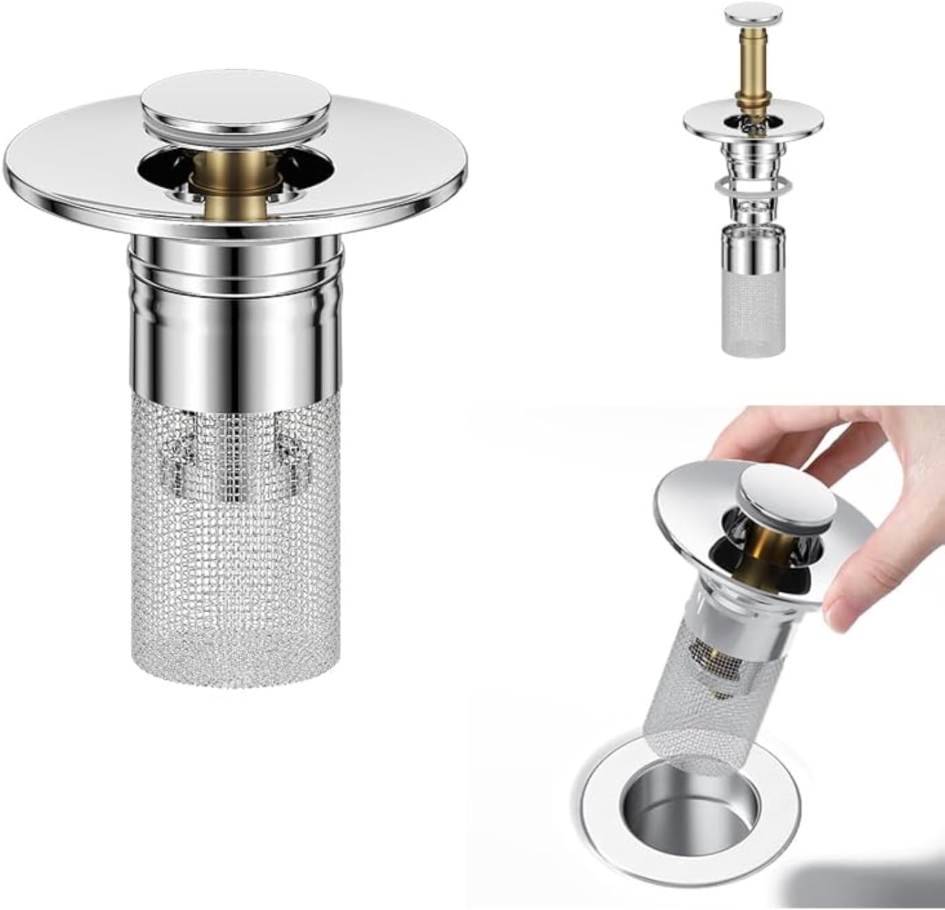PlumbPop - Pop-Up Sink Drain Stopper