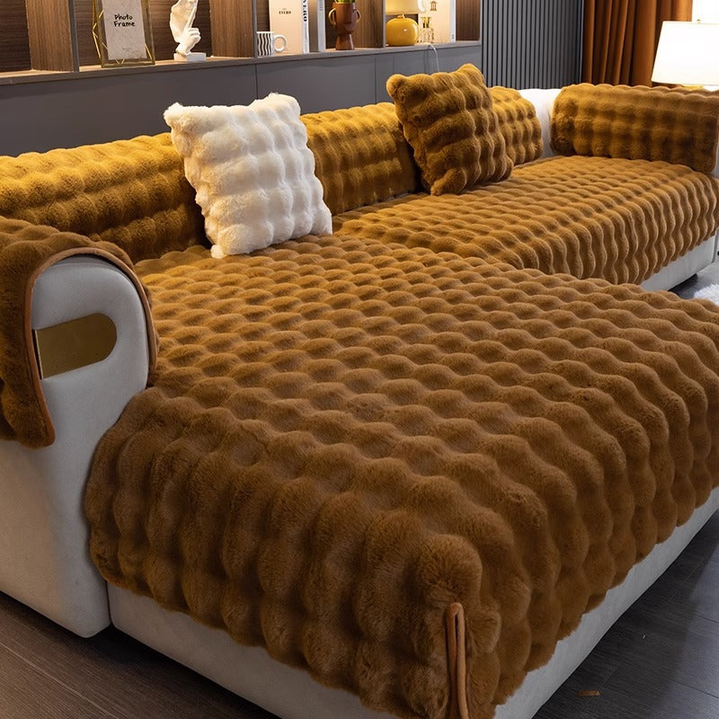 PlushCover - Textured Plush Sofa Pad Cover