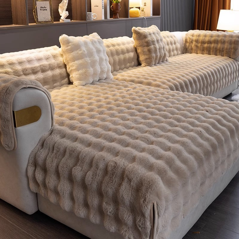 PlushCover - Textured Plush Sofa Pad Cover