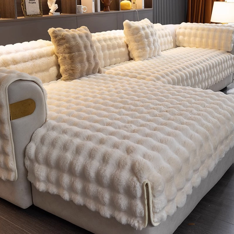 PlushCover - Textured Plush Sofa Pad Cover