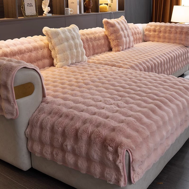 PlushCover - Textured Plush Sofa Pad Cover