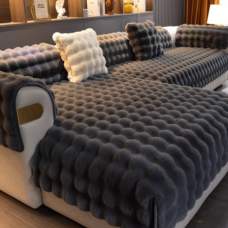 PlushCover - Textured Plush Sofa Pad Cover
