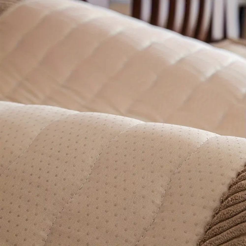 PlushGuard - Plush Textured Sofa Cover