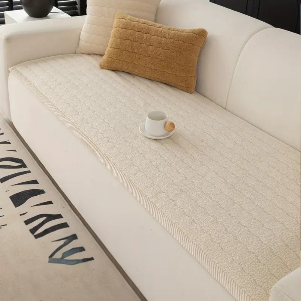 PlushGuard - Plush Textured Sofa Cover