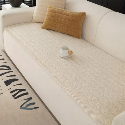 PlushGuard - Plush Textured Sofa Cover