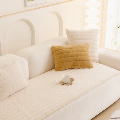 PlushGuard - Plush Textured Sofa Cover