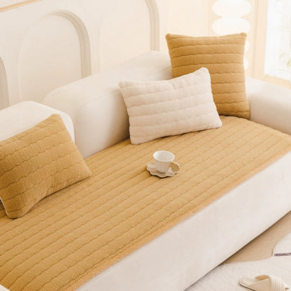 PlushGuard - Plush Textured Sofa Cover