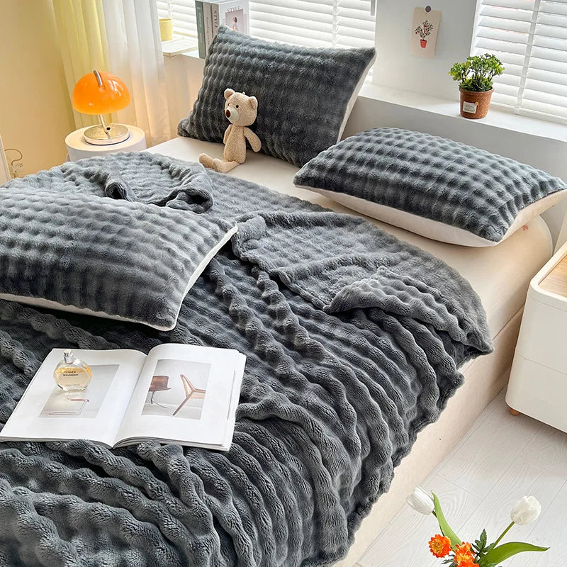 PlushNest - Textured Throw Blanket