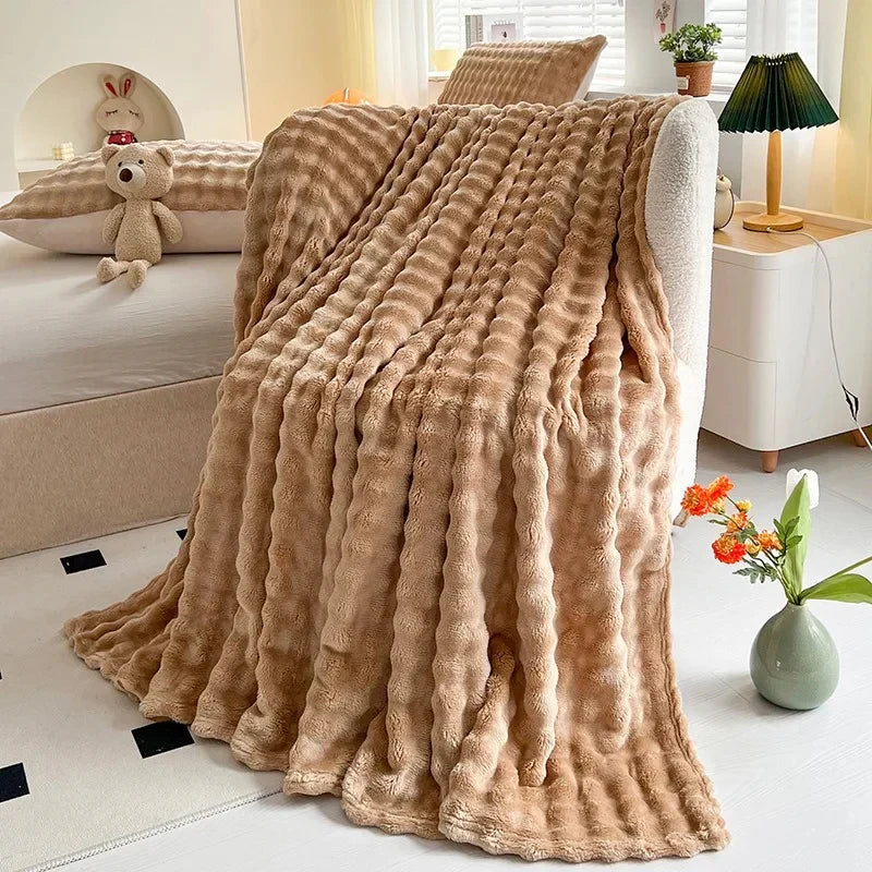 PlushNest - Textured Throw Blanket