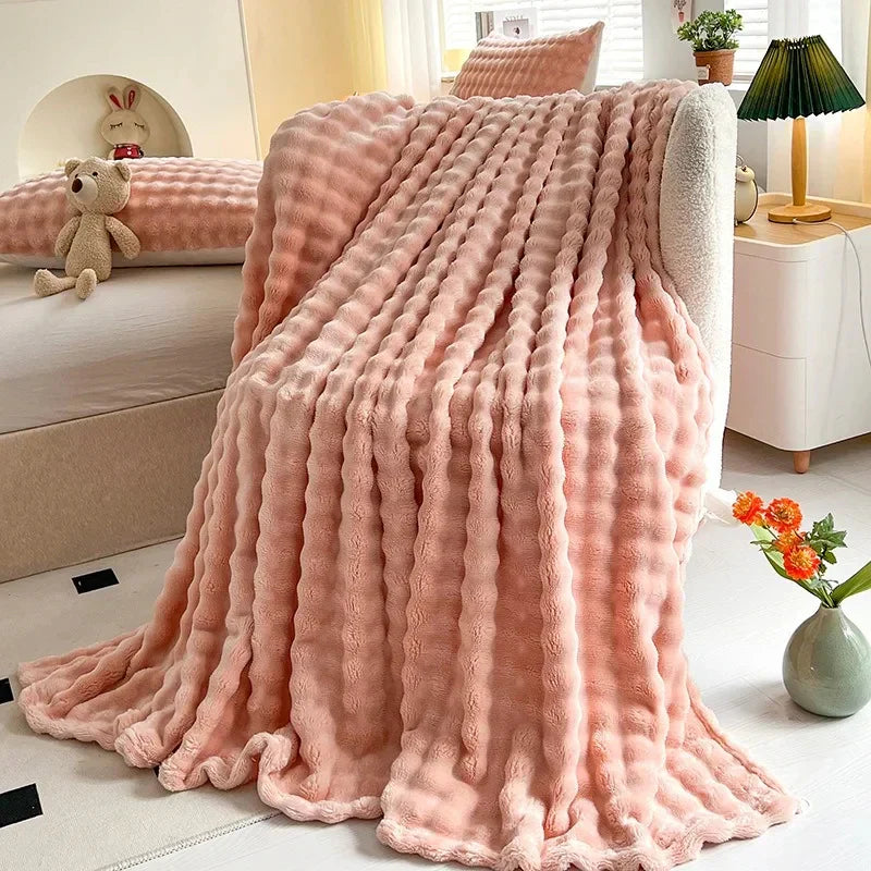 PlushNest - Textured Throw Blanket