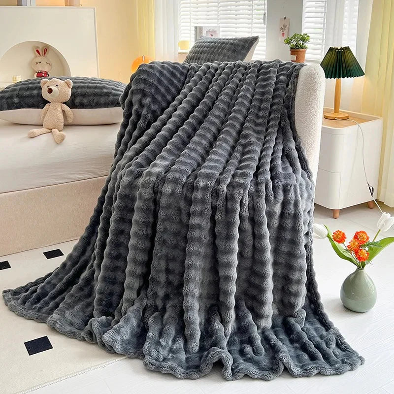 PlushNest - Textured Throw Blanket