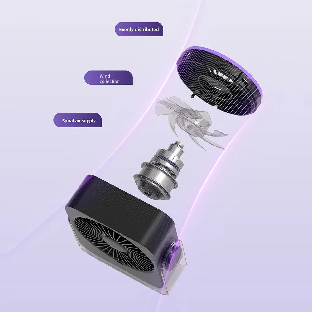 Pura Desk Fan | Rechargeable, Adjustable Airflow, Small Size 4