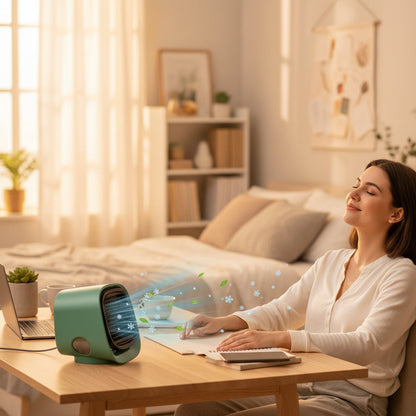 Pura Mini Fan | USB Powered, Humidifying Small Desk Fan 5