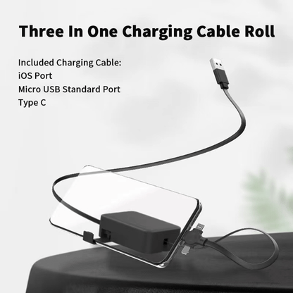 Retraxio - Retractable 3-In-1 Multi Charging Cable