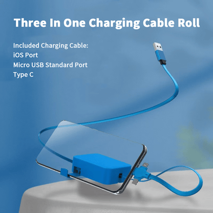 Retraxio - Retractable 3-In-1 Multi Charging Cable