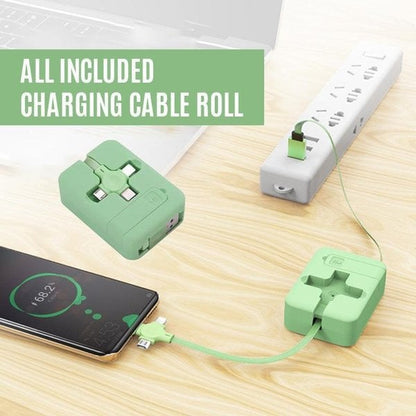 Retraxio - Retractable 3-In-1 Multi Charging Cable