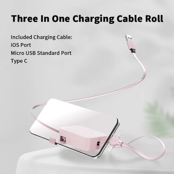 Retraxio - Retractable 3-In-1 Multi Charging Cable