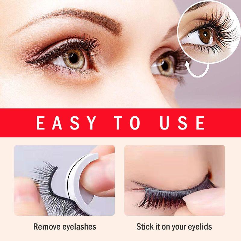 Rhea False Eyelashes | Reusable Self-Adhesive, Natural Look 3