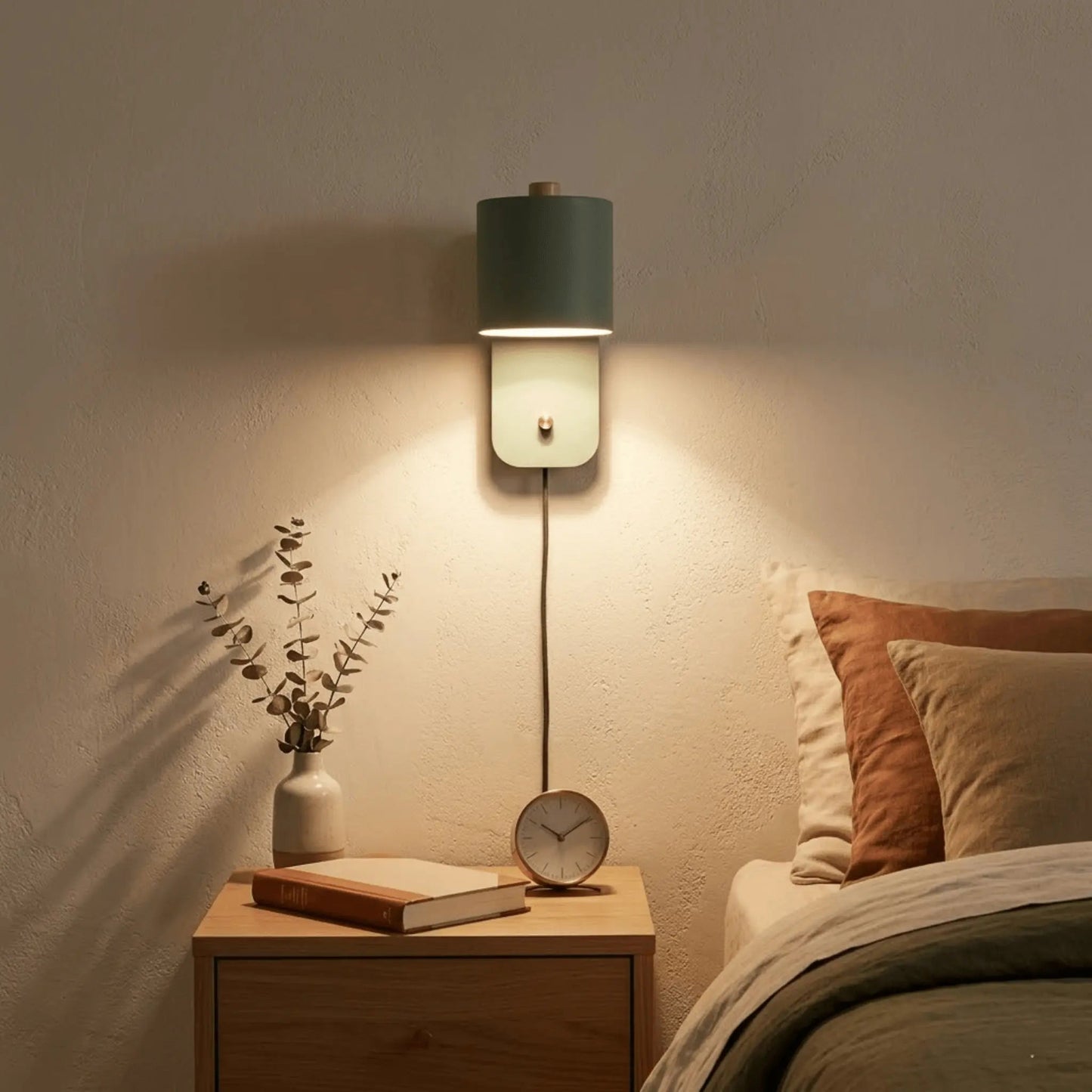 Rota Wall Light | 350° Rotatable Shade, Plug-In Sconce Design 3
