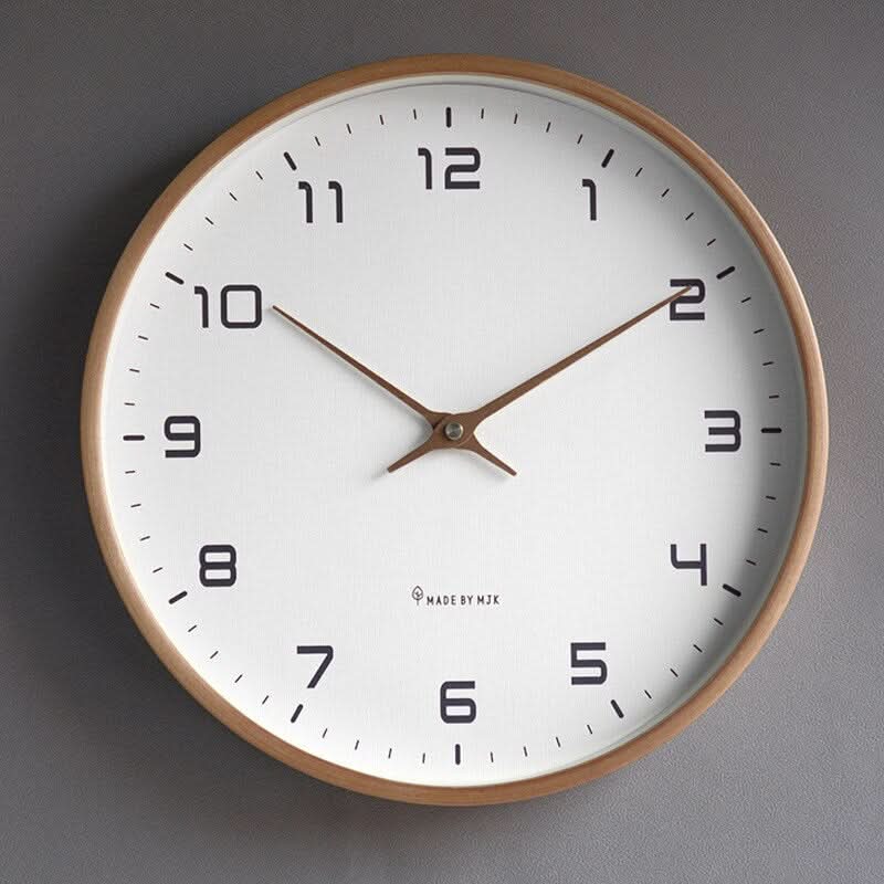 Sana Large Wall Clock | Modern Wooden Design, Quartz Movement 0