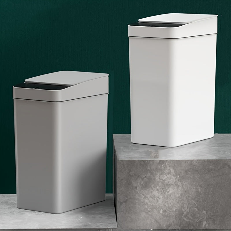 Senso Smart Bin featuring a touchless operation, slim design, and advanced odour control technology for a hygienic and modern waste management solution. 1