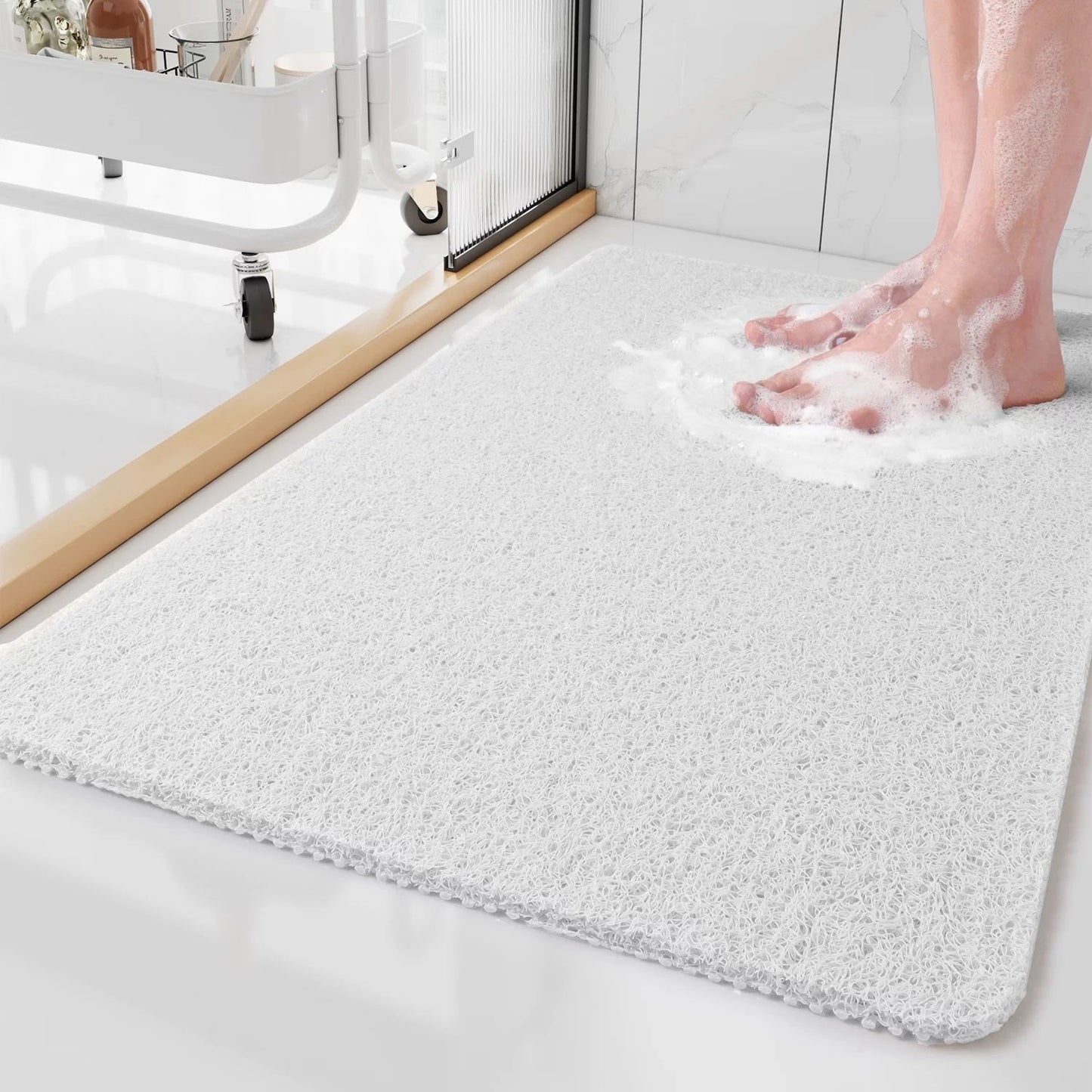 Serene Shower Mat | Non-Slip Microban Fabric, Soft and Durable 6
