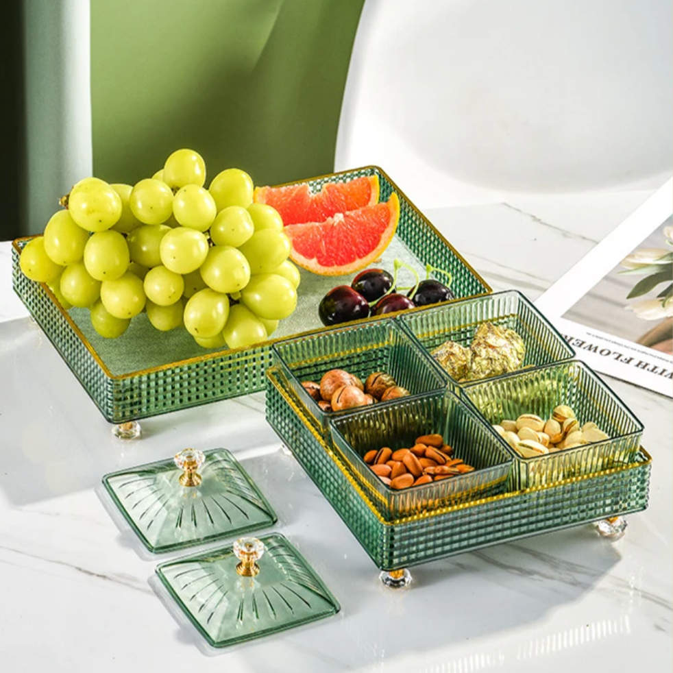 Servina - Segmented Decorative Snack Tray