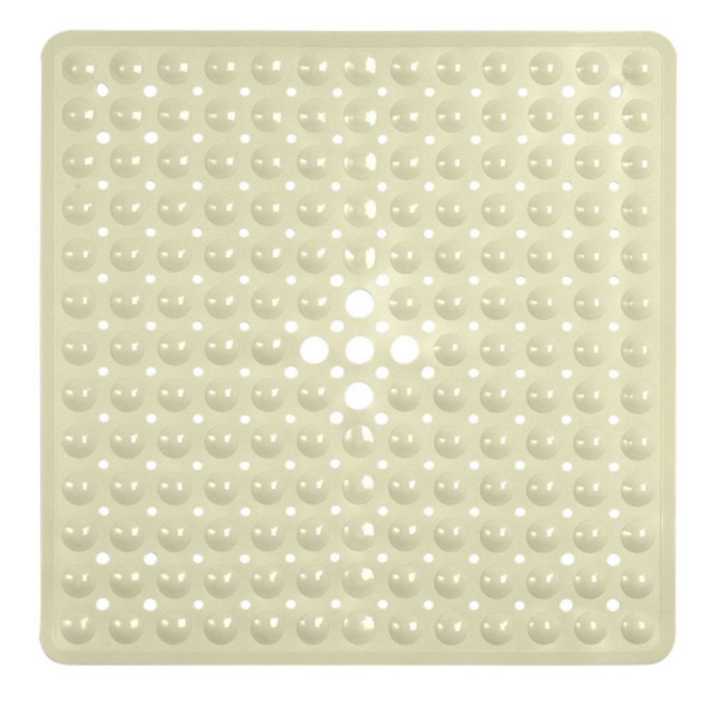 SleekSquare Shower Mat | Non-Slip, Quick-Drain PVC Design 0
