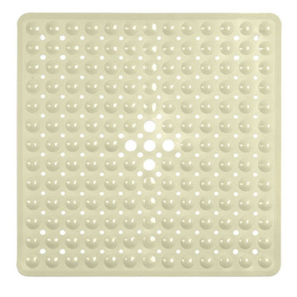 SleekSquare Shower Mat | Non-Slip, Quick-Drain PVC Design 0