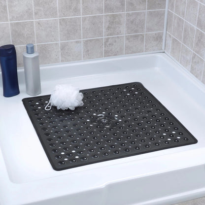 SleekSquare Shower Mat | Non-Slip, Quick-Drain PVC Design 1