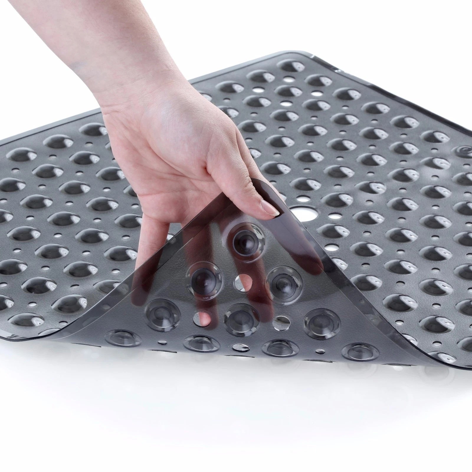 SleekSquare Shower Mat | Non-Slip, Quick-Drain PVC Design 2