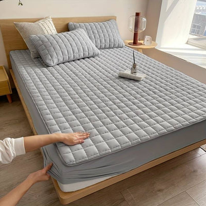 SlumberPad - Quilted Fitted Mattress Protector