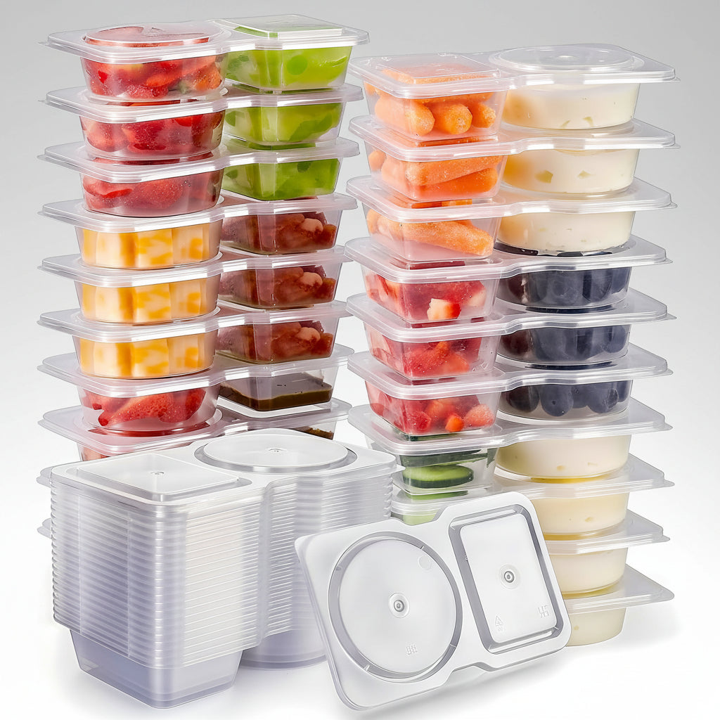 SnackTote - Reusable Two-Compartment Snack Containers