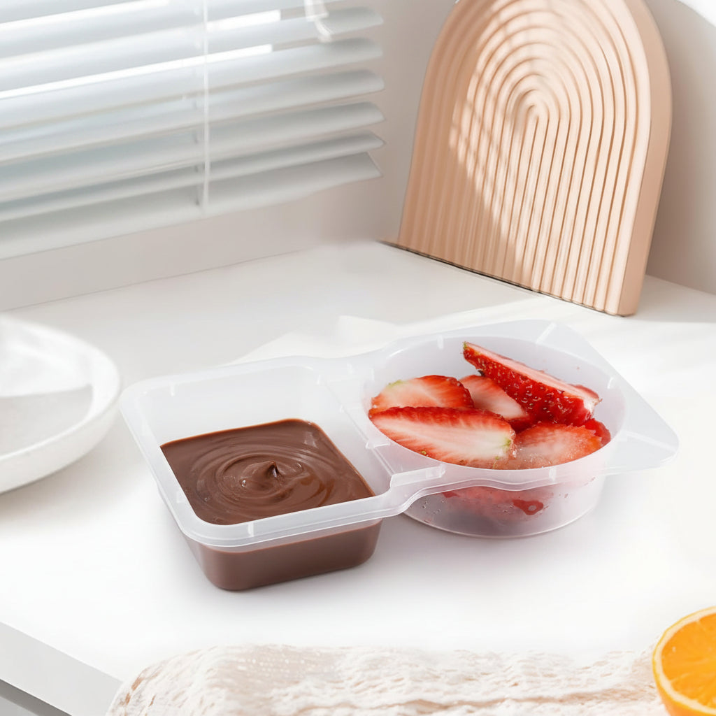 SnackTote - Reusable Two-Compartment Snack Containers