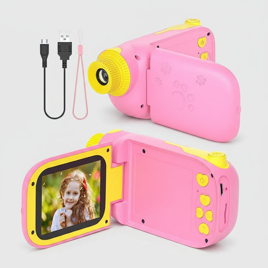 SnapKids - Children's Digital Camera With Flip-Out Screen