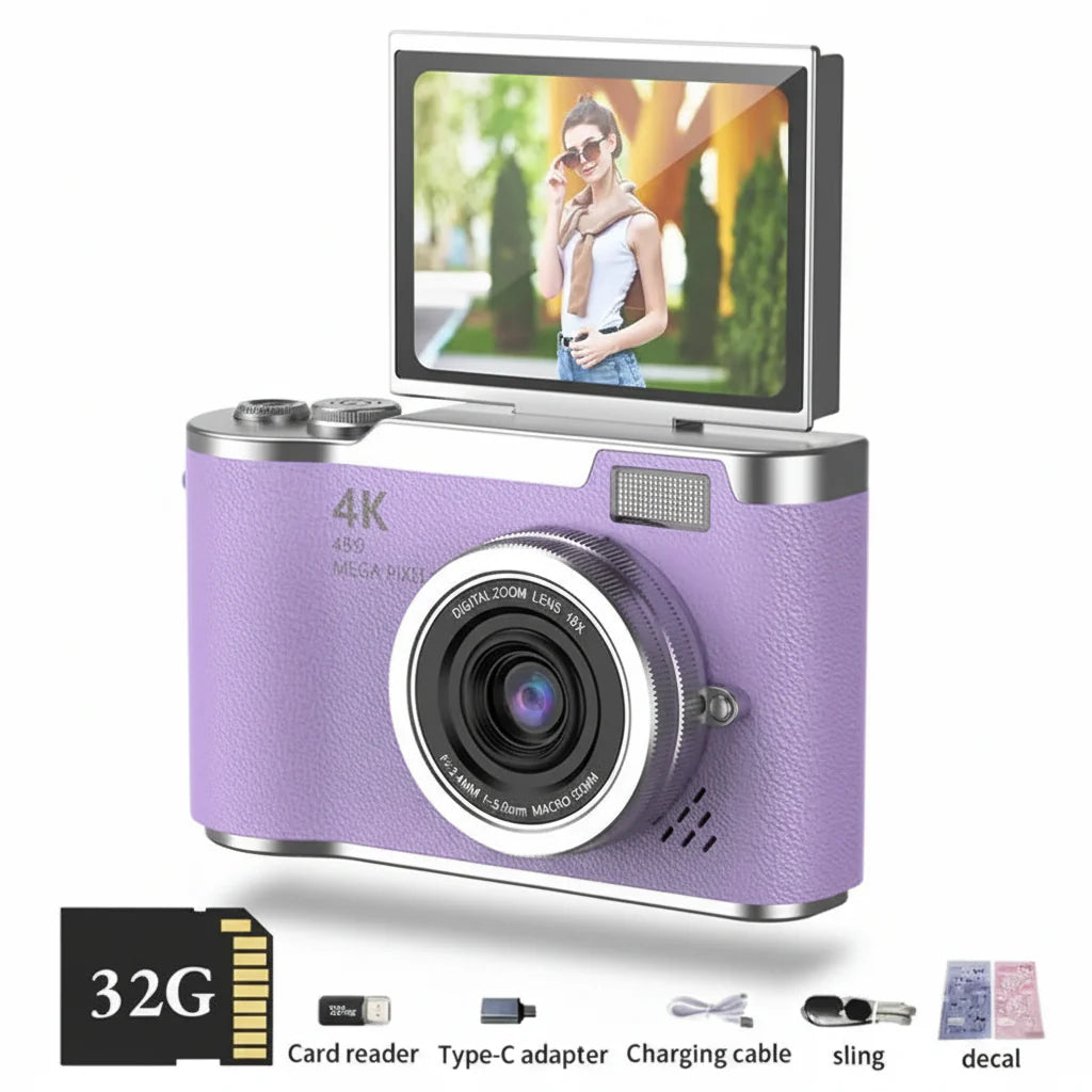 SnapTura - 4K Point And Shoot Digital Camera