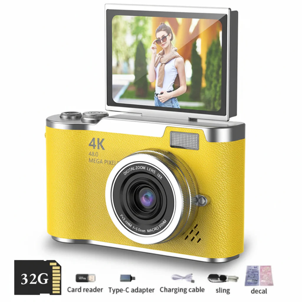 SnapTura - 4K Point And Shoot Digital Camera