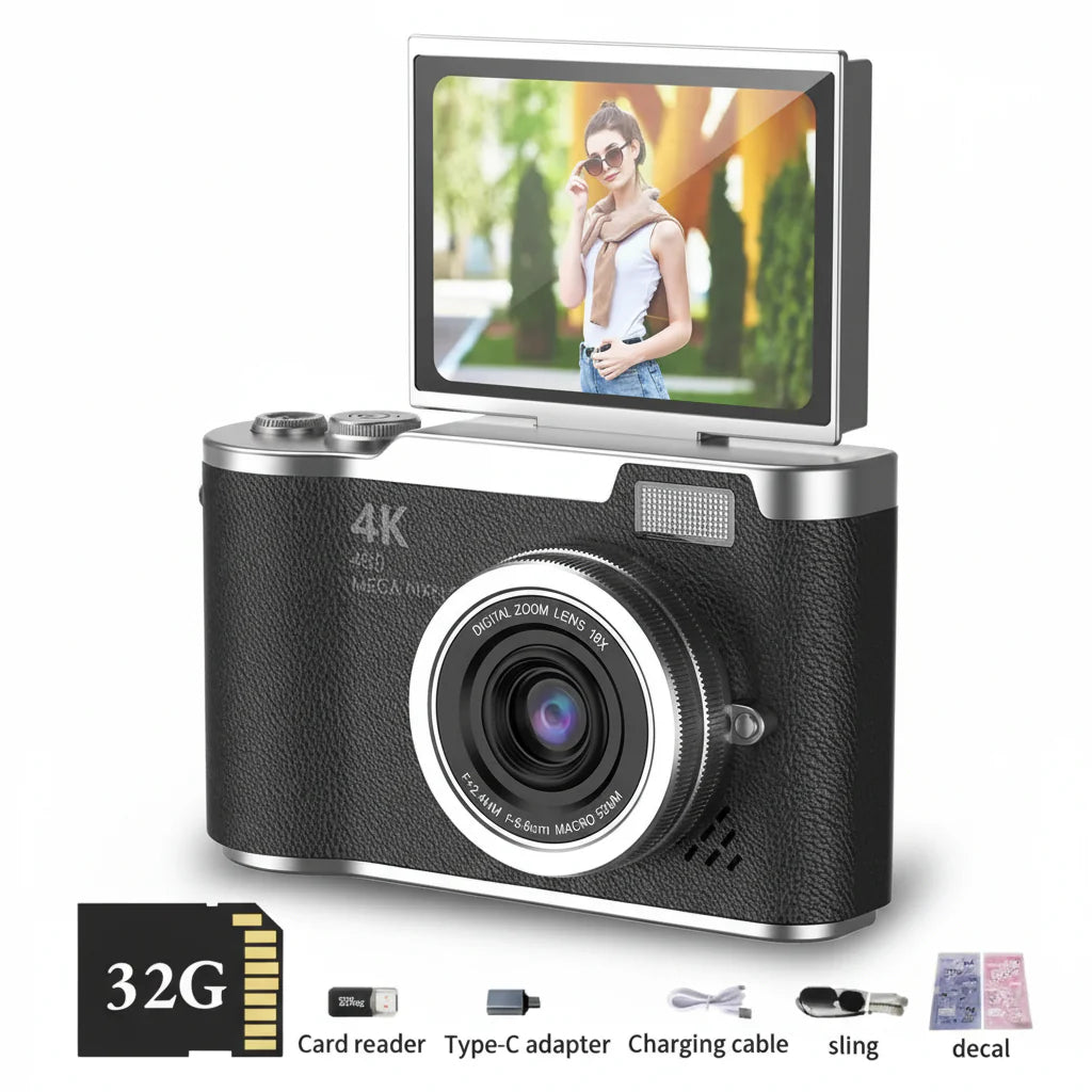 SnapTura - 4K Point And Shoot Digital Camera
