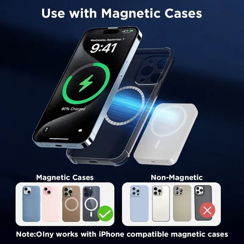SnapVolt - Compact Magnetic Wireless Power Bank