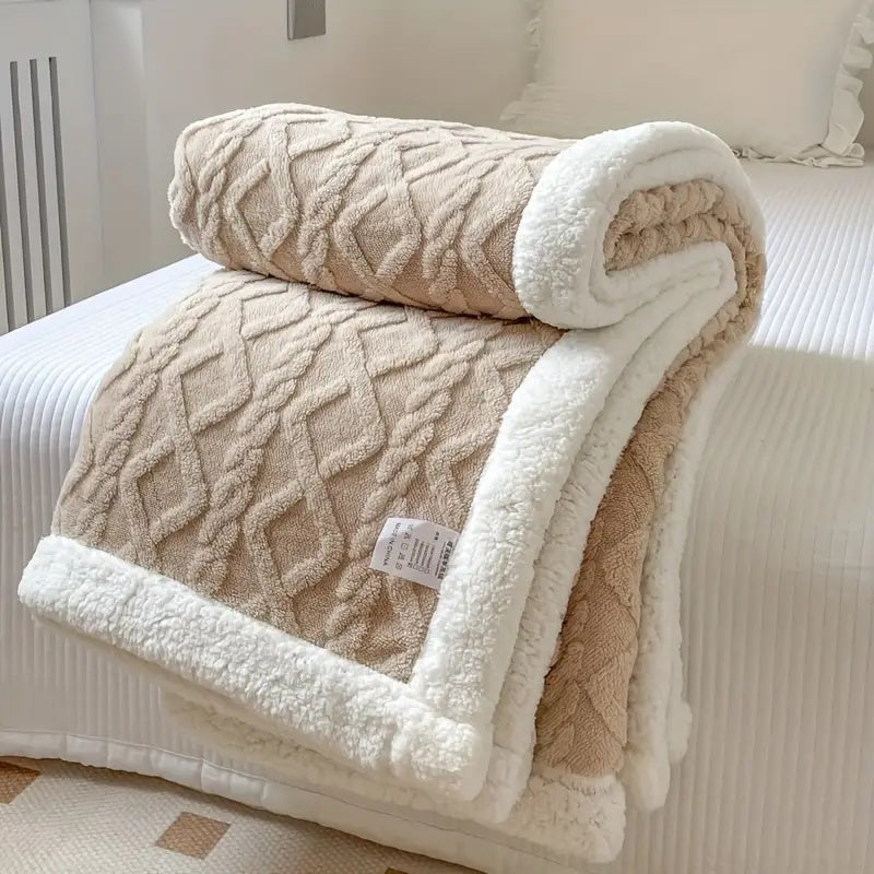 Snugora - Reversible Textured Throw Blanket